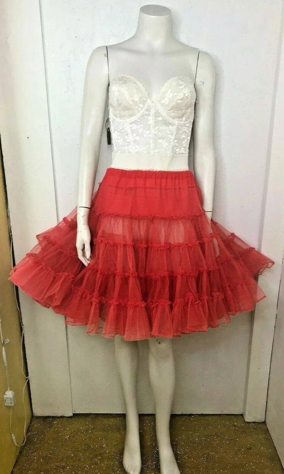 Vintage Square Dancing Extra Full Swing Skirt Pin Up Crinoline TuTu Petticoat