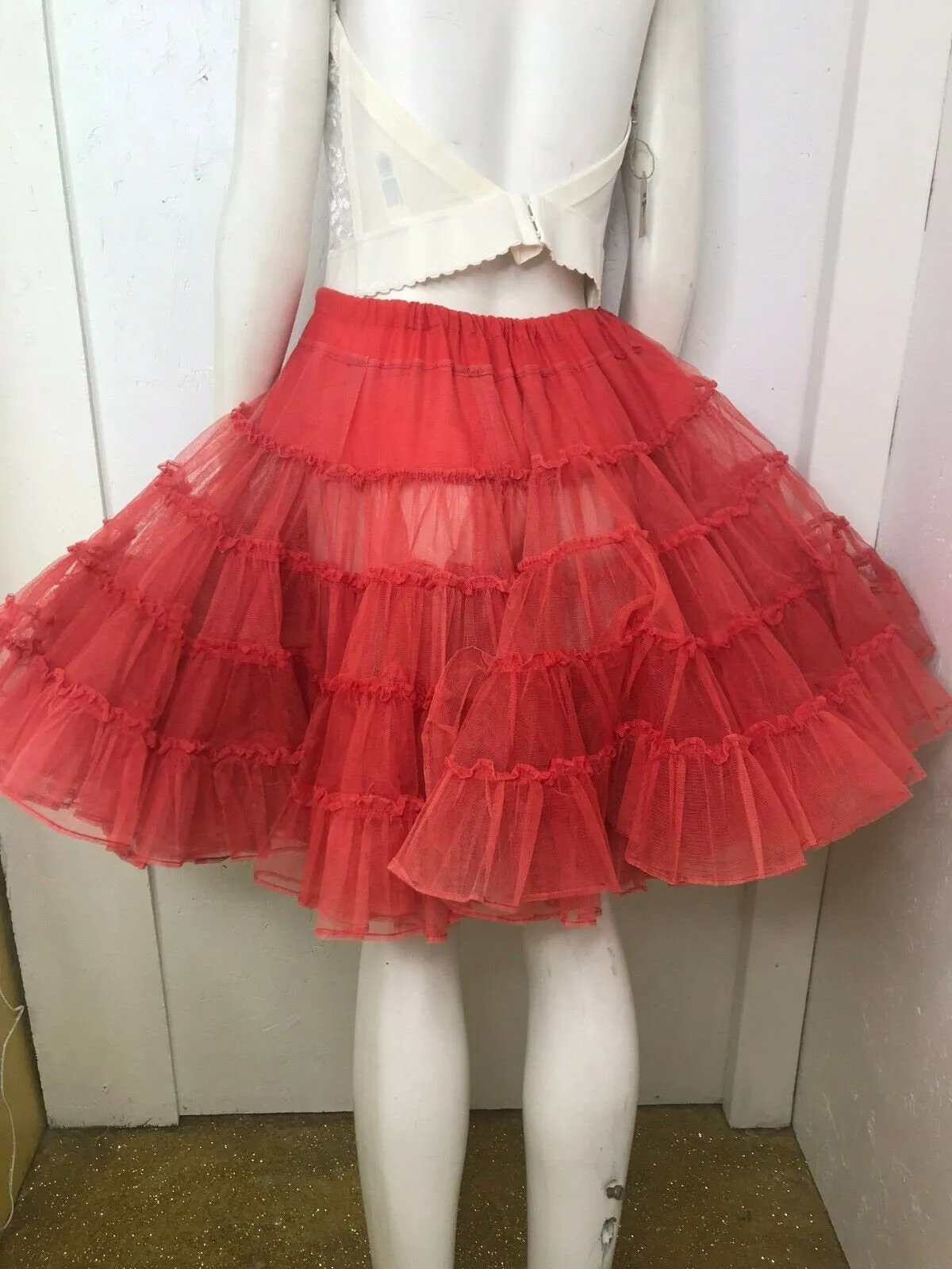 Vintage Square Dancing Extra Full Swing Skirt Pin Up Crinoline TuTu Petticoat