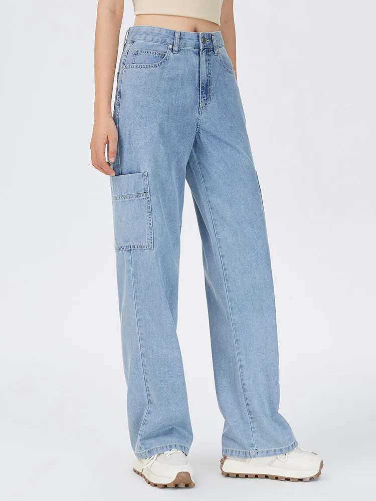 Women's Denim Comfortable Cool Antibacterial Wide Pants